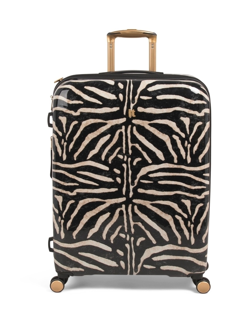 Black & Cream Zebra Print Hardside  Luggage 29" It Luggage